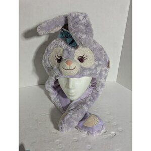 Disney Shanghai Stella Lou Hat Plush Face Paws Light Purple